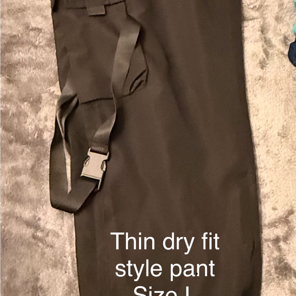 Men's Black Dry Fit Pants